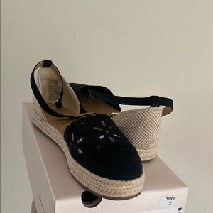 lauren conrad cintaly black espadrille sandals